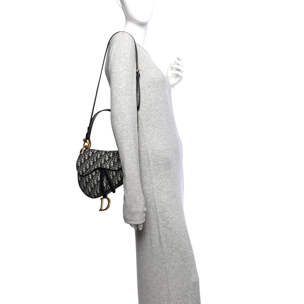 Oblique Saddle Bag With Strap Blue AT My store