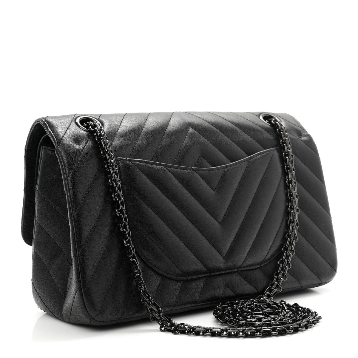 Sheepskin Chevron Quilted 2.55 Reissue 225 Double Flap So Black At My store