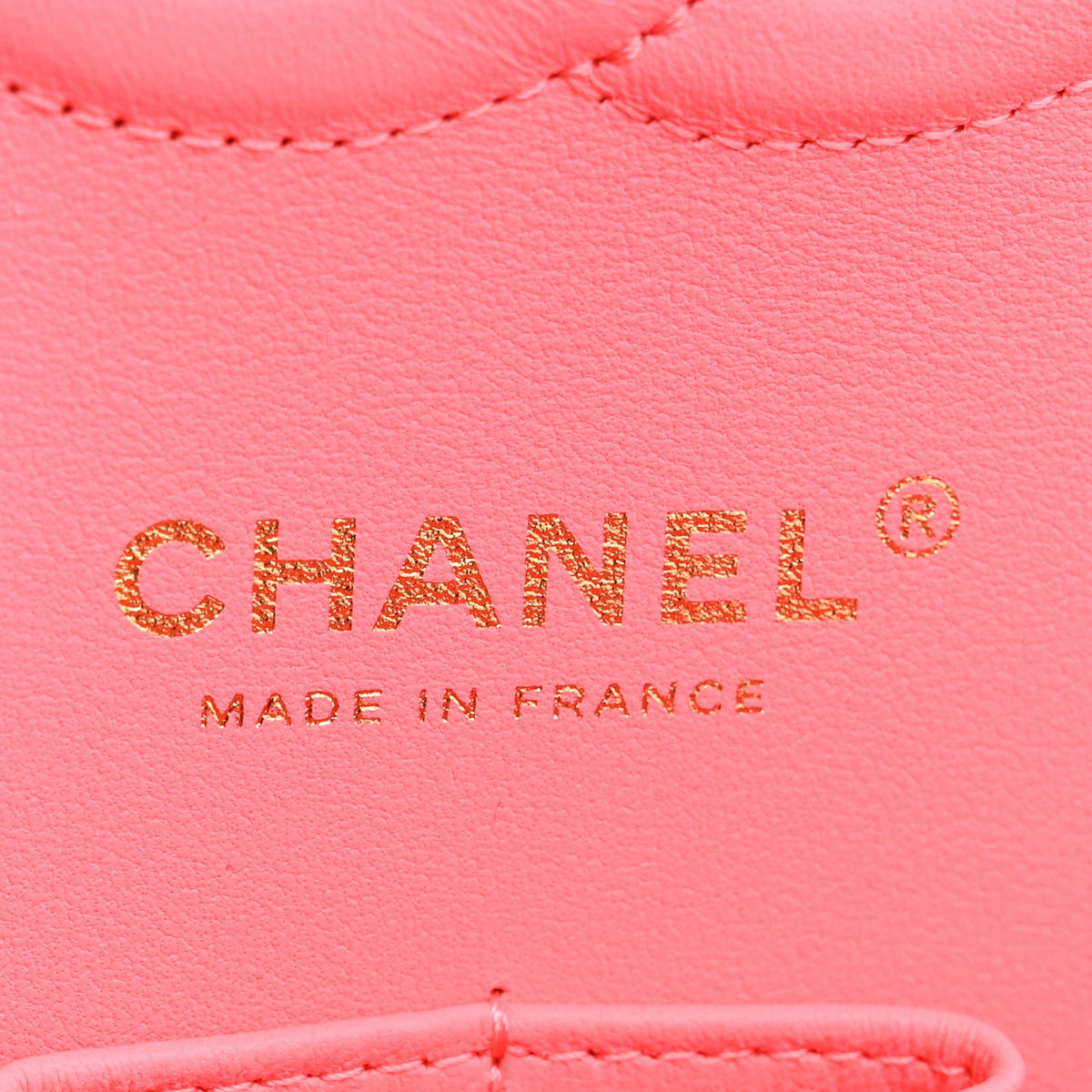Lambskin Quilted Medium Hollywood Charms Double Flap Coral Pink At My store