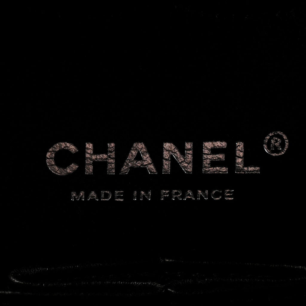Lambskin Chevron Quilted Medium Double Flap Black At My store