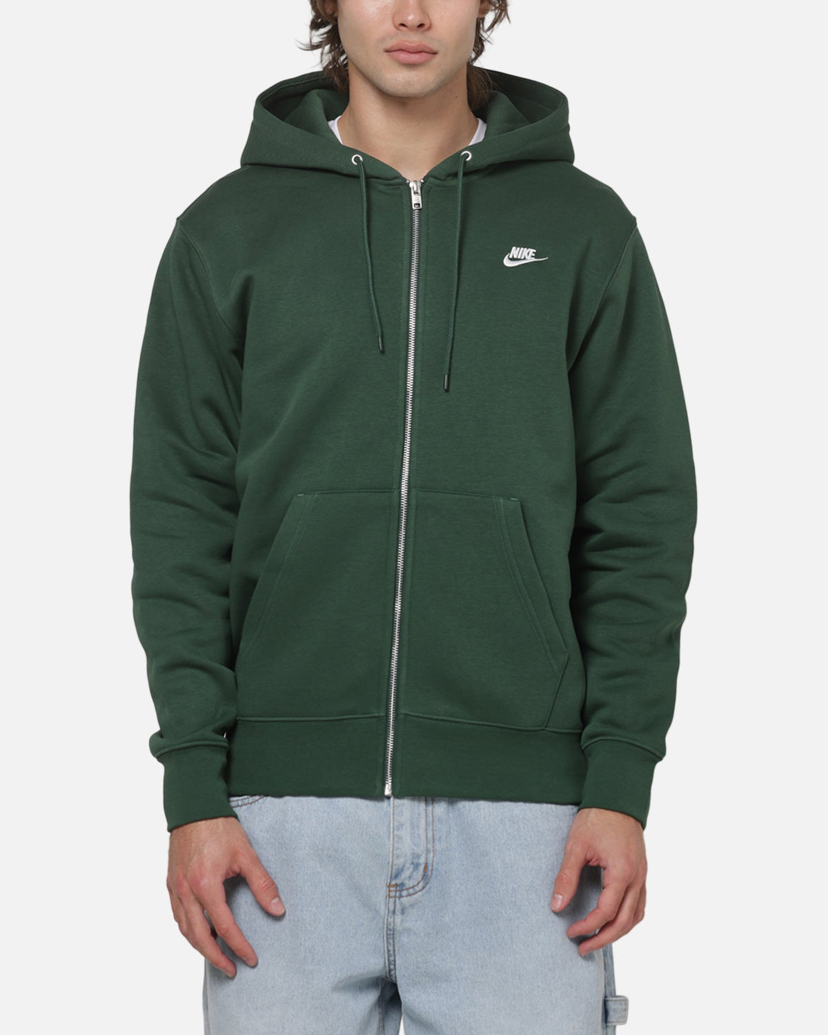 Top Seller Nike Club BB Full-Zip Hoodie Forest Green