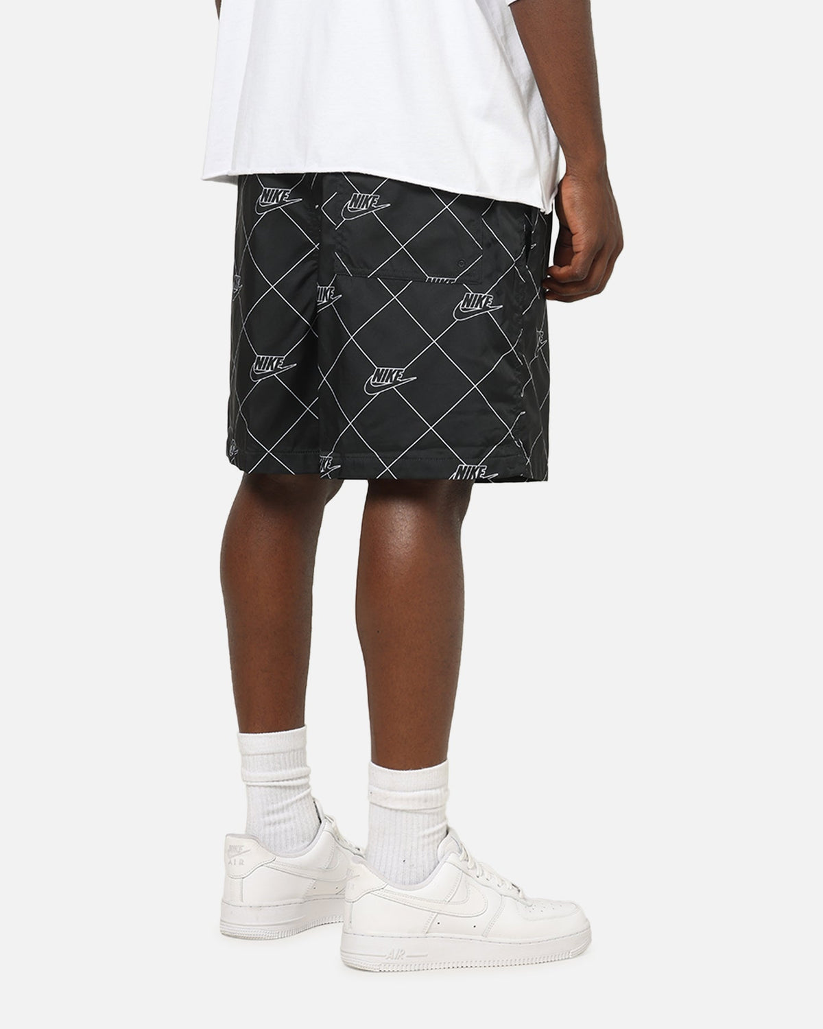 Top Seller Nike Sportswear Club Woven Flow Shorts Black/Black/White