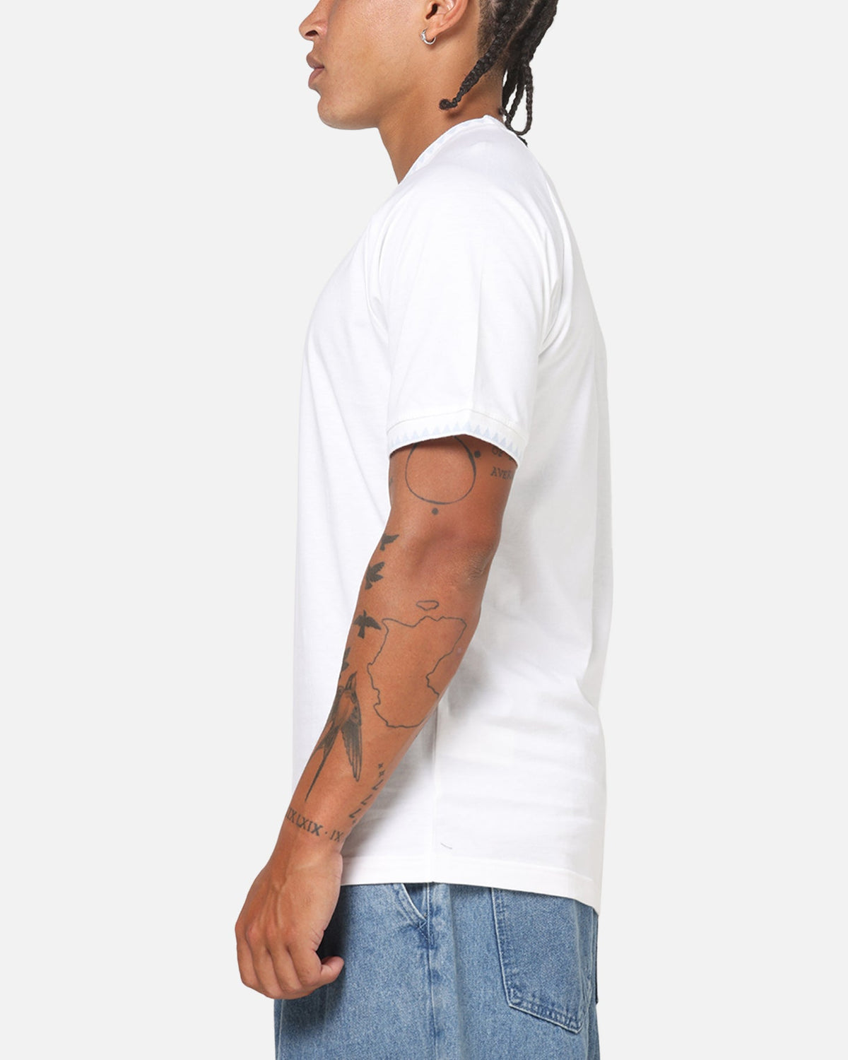 Best-Selling Adidas Chest Stripes Engineered T-Shirt White