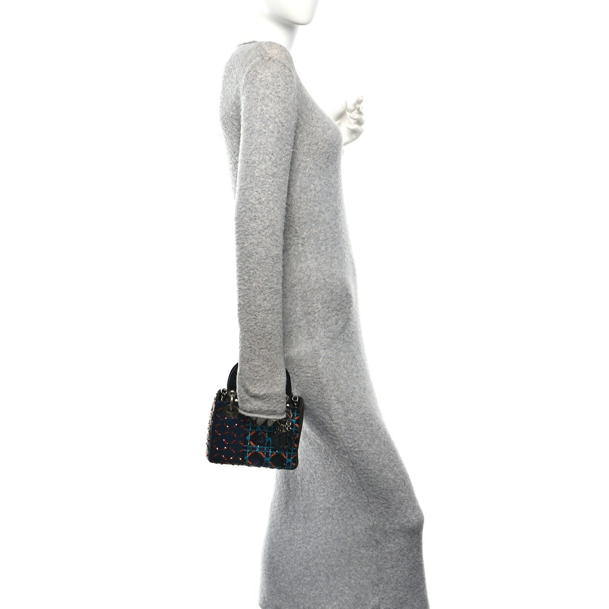 Sequin Lambskin Esprit Tokyo Mini Lady Dior Blue Multicolor AT My store
