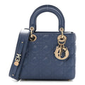 Lambskin Cannage Small My ABCDior Lady Dior Denim Blue AT My store