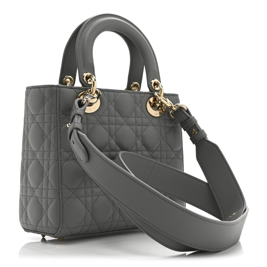 Lambskin Cannage Small My ABCDior Lady Dior Grey AT My store