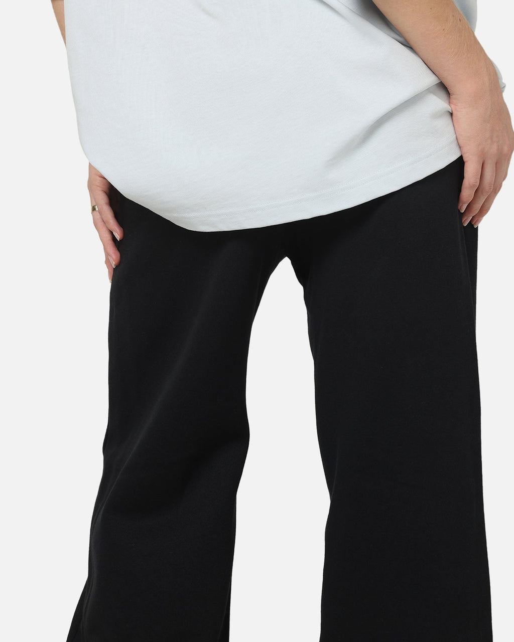 Top Seller Nike Women's Sportswear Phoenix Fleece High-Waisted Wide-Leg Logo Pants Black/Summit White