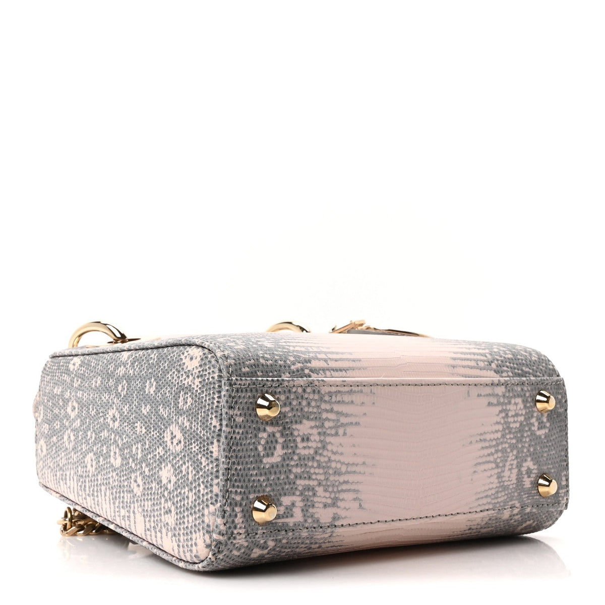 Lizard Ombre Mini Lady Dior Light Pink AT My store