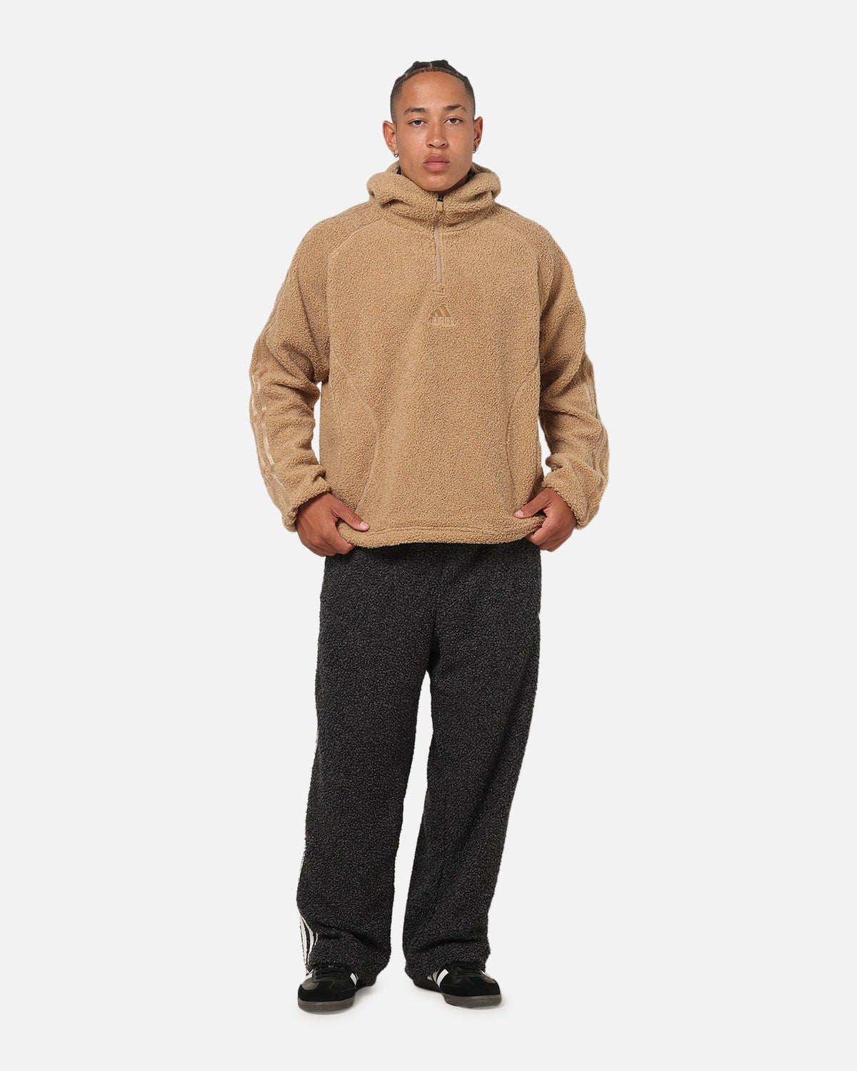 Best-Selling Adidas Fleece Teamgeist 1/4 Zip Hoodie Cardboard