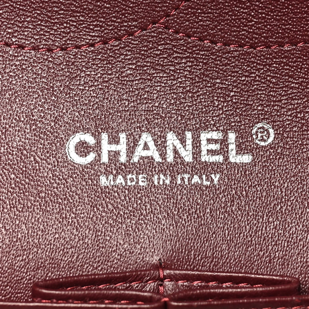 Lambskin Quilted Jumbo Double Flap Black At My store