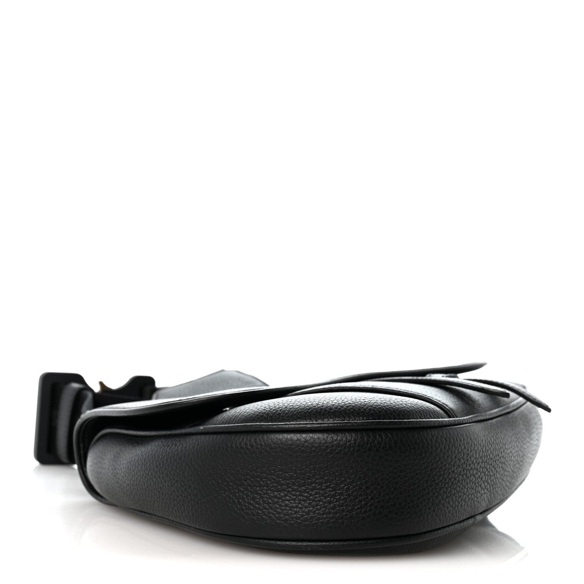Grained Calfskin Kim Jones Saddle Bag Black AT My store