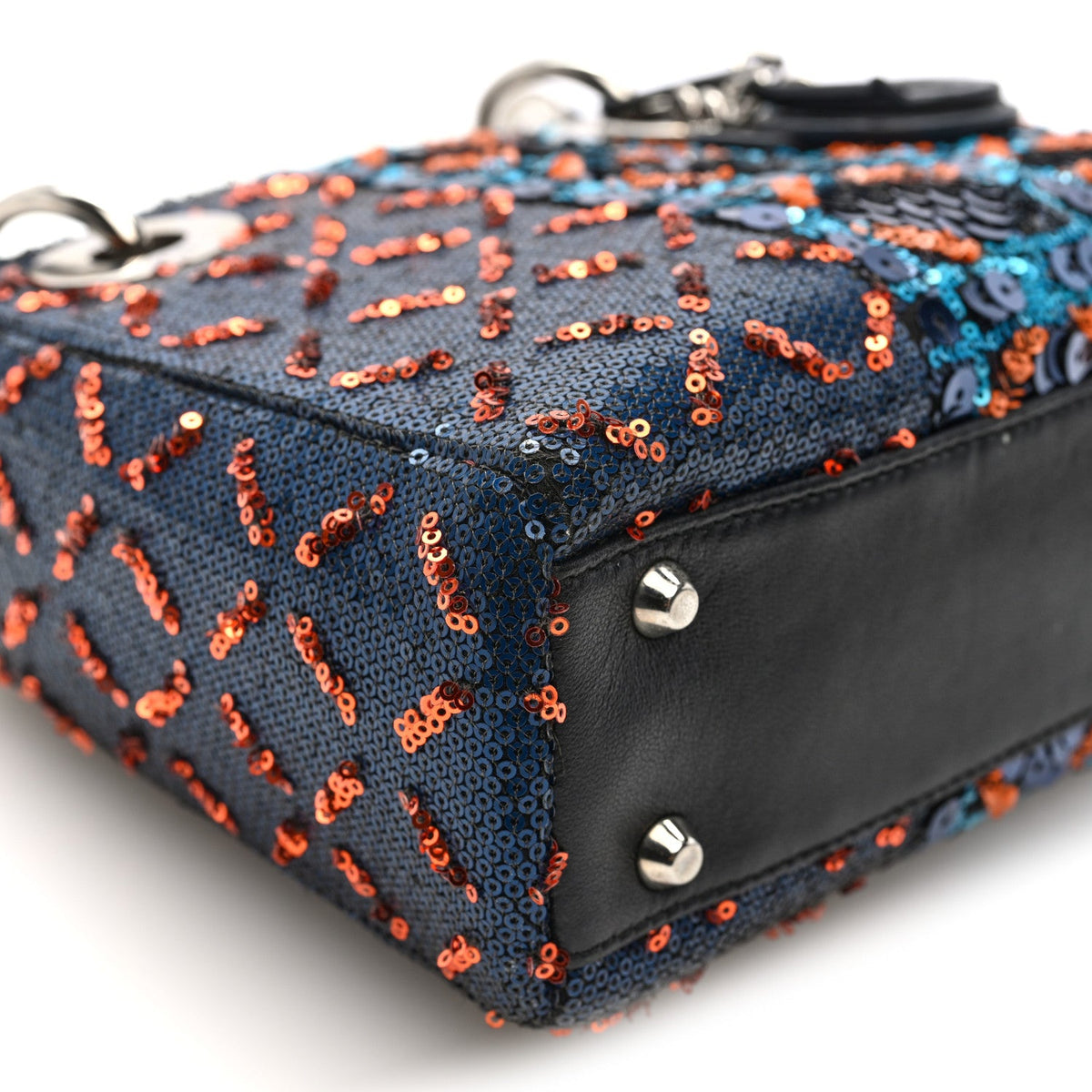 Sequin Lambskin Esprit Tokyo Mini Lady Dior Blue Multicolor AT My store