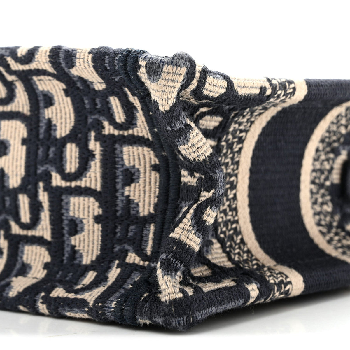 Oblique Mini Book Tote With Strap Blue Multicolor AT My store