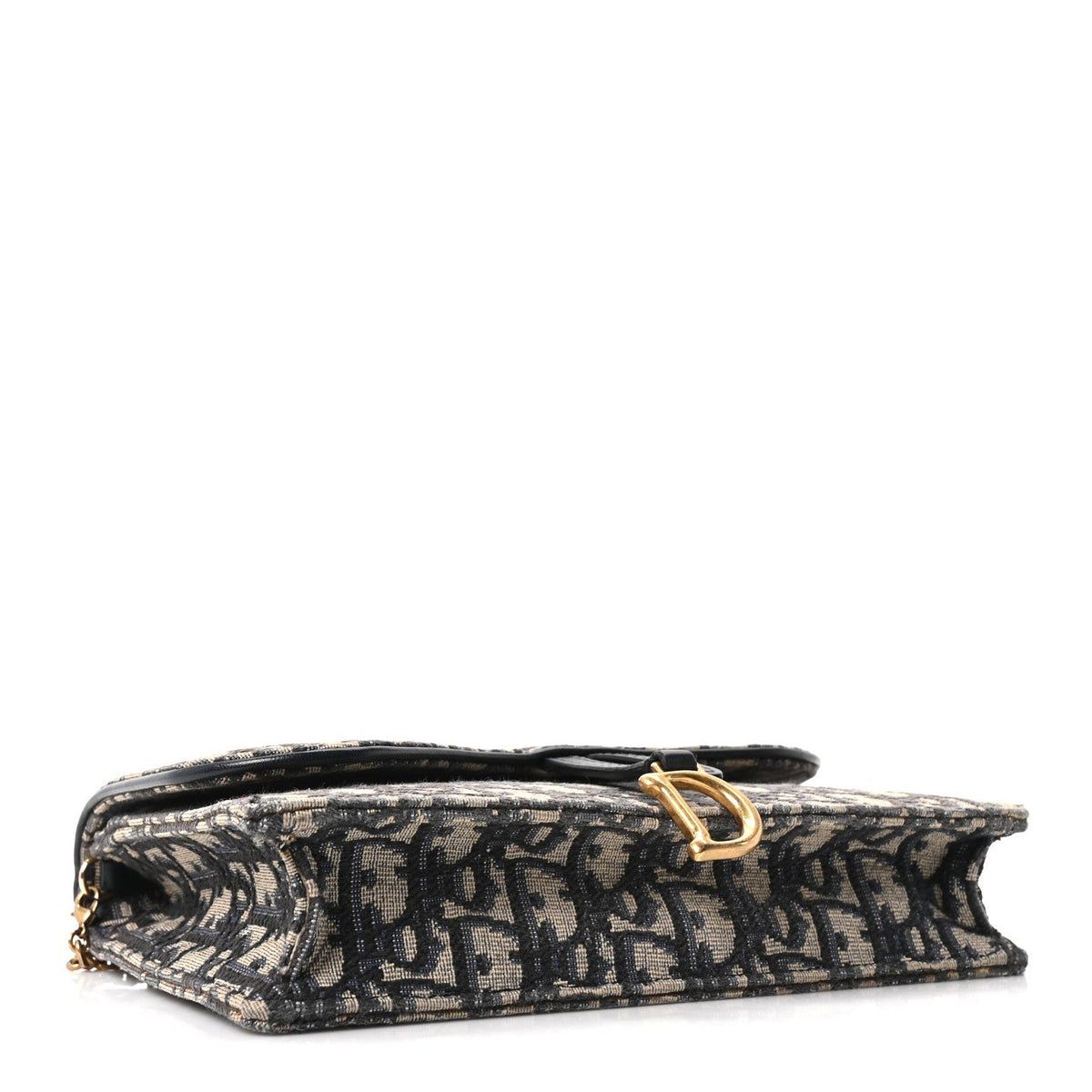 Oblique Saddle Chain Pouch Blue AT My store