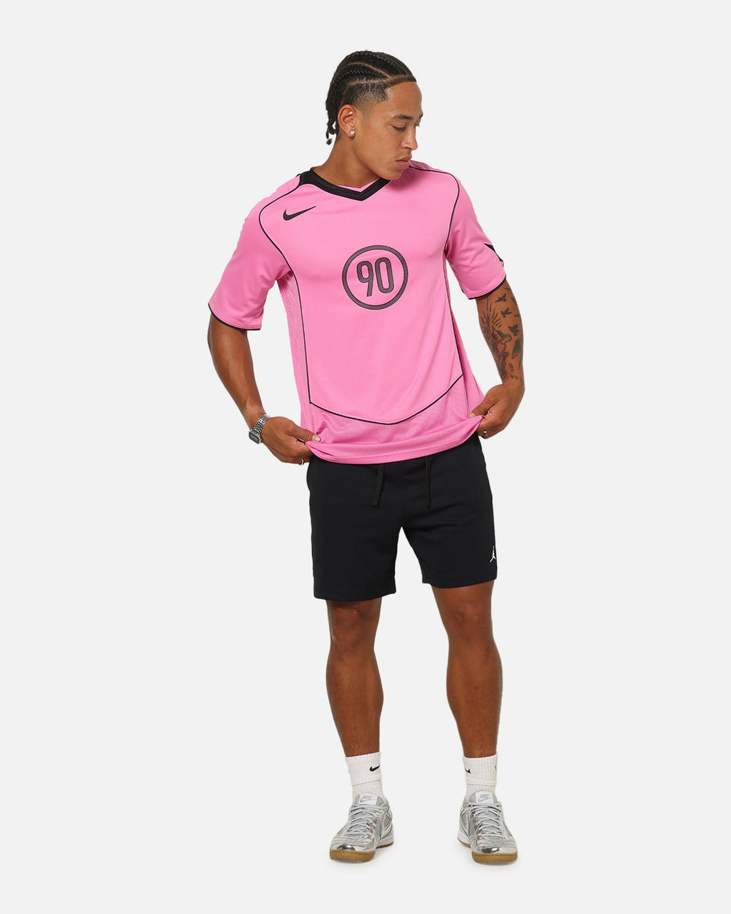 Top Seller Nike Total 90 Soccer T-Shirt Playful Pink/Black