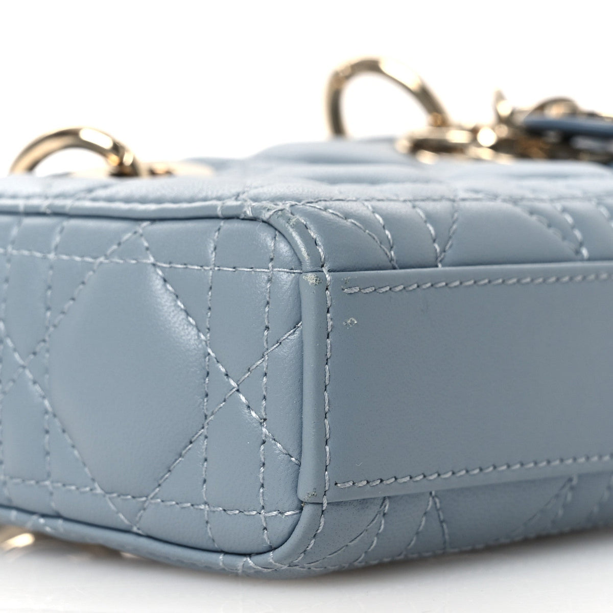 Lambskin Cannage Micro Lady D-Joy Cloud Blue AT My store