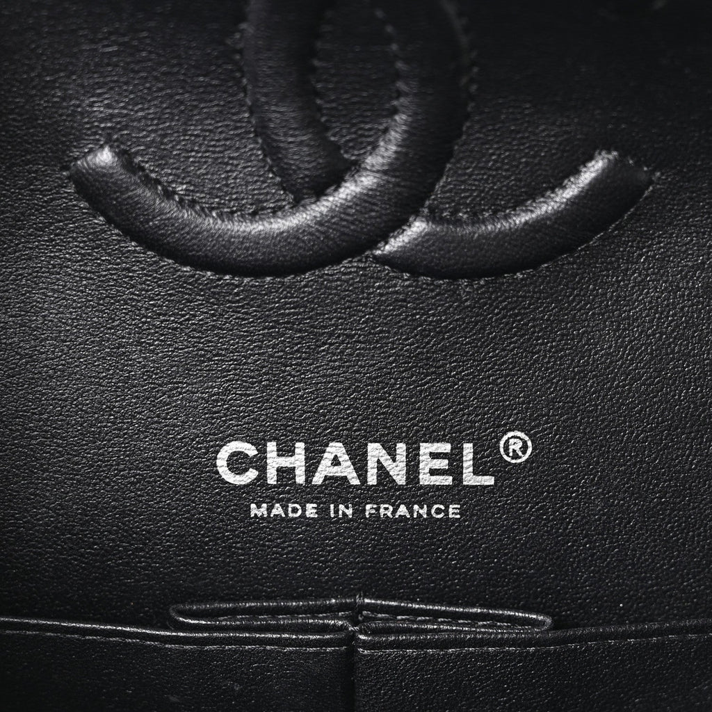 Lambskin Quilted Medium Double Flap So Black At My store