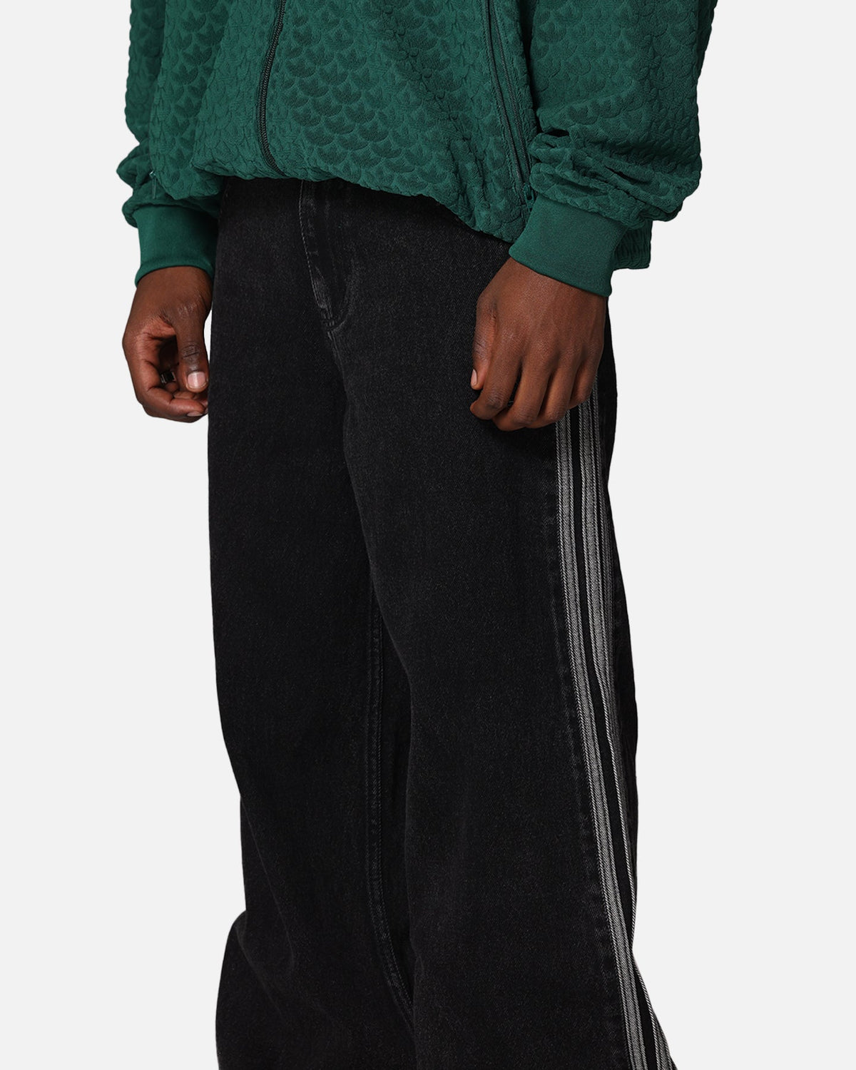 Best-Selling Adidas Adicolor Denim Firebird Pants True Black