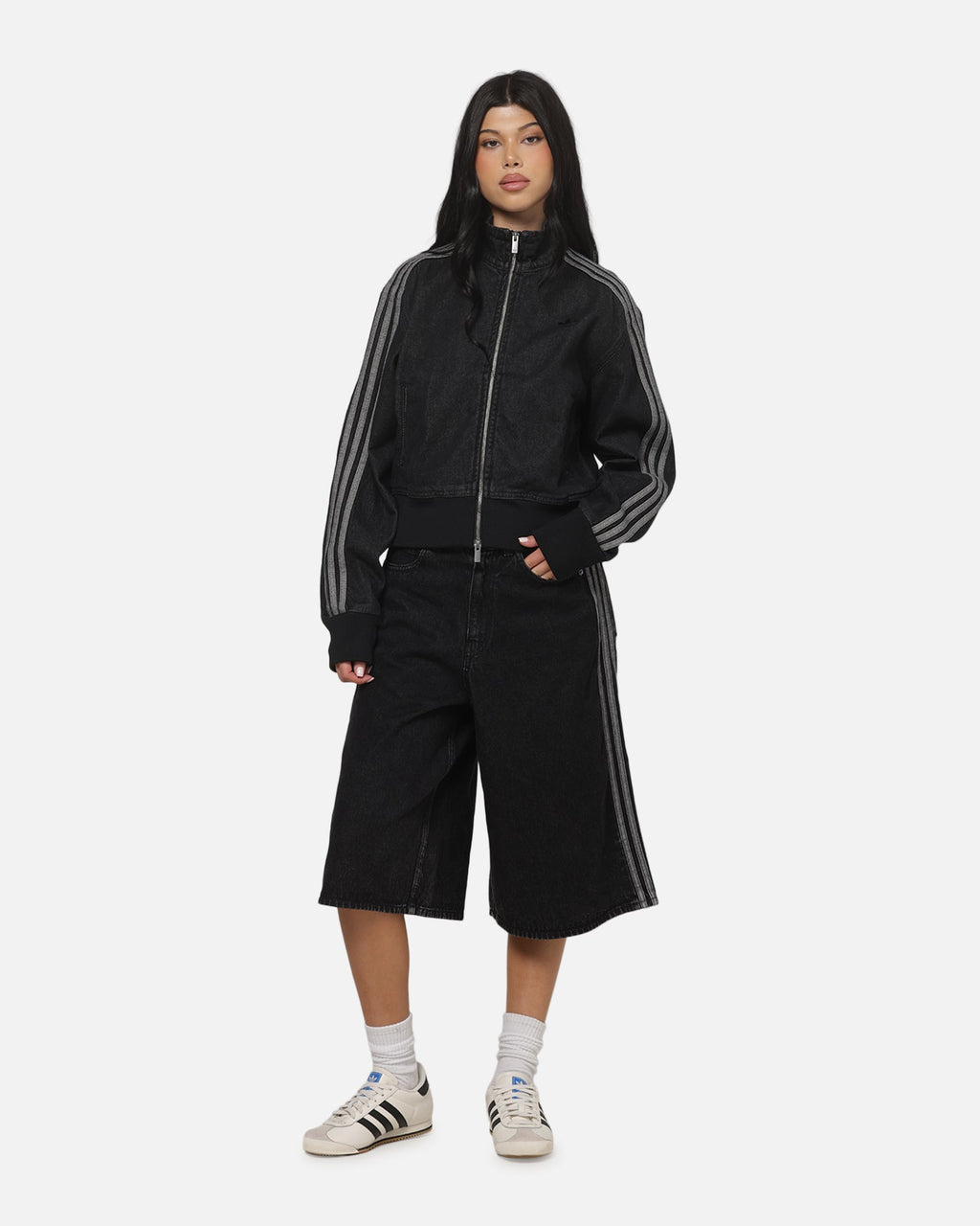 Best-Selling Adidas Women's Firebird Denim Track Jacket True Black