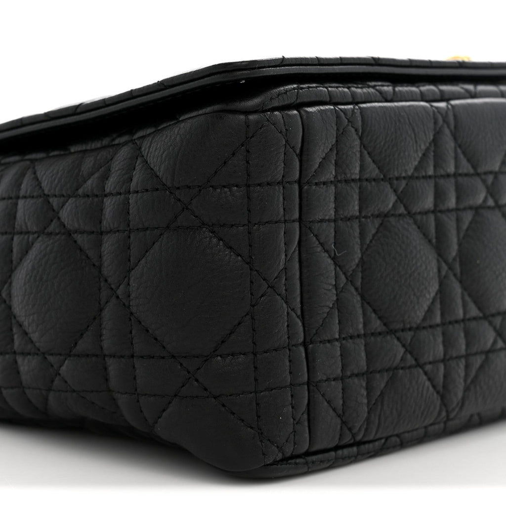 Grained Calfskin Cannage Large Caro Bag Black AT My store