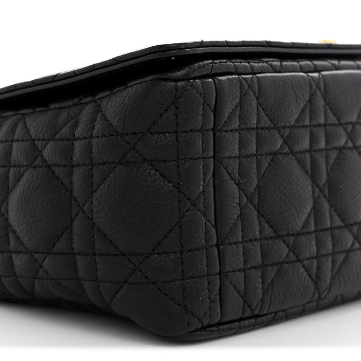 Grained Calfskin Cannage Large Caro Bag Black AT My store