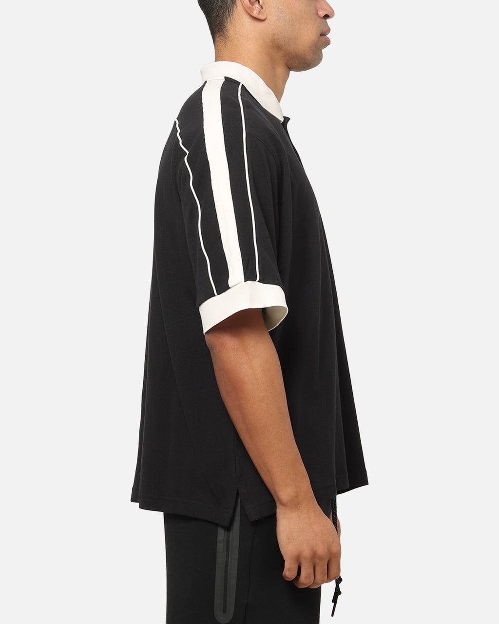 Top Seller Nike Sportswear Club Oversized Futbol Polo Shirt Black