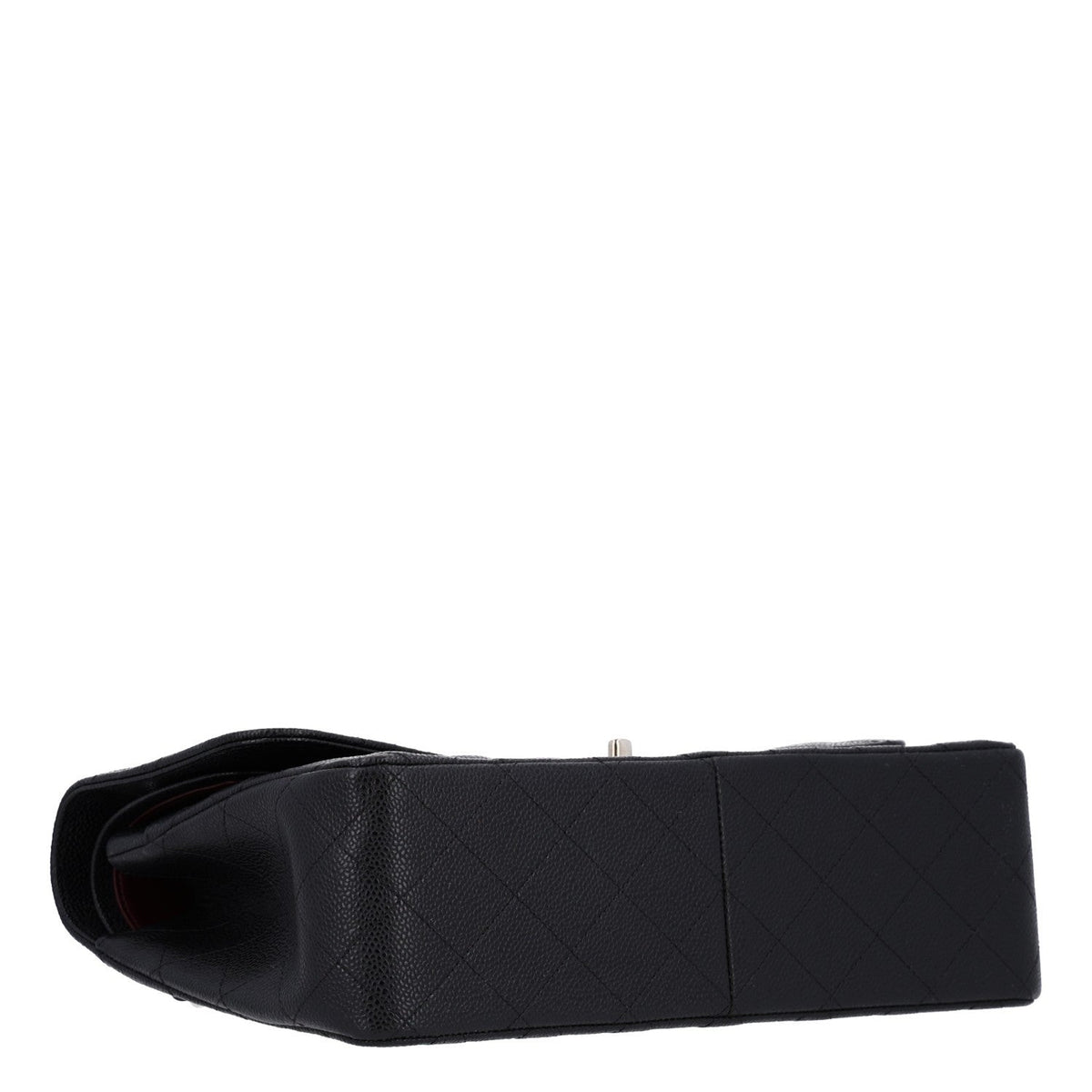 Caviar Quilted Jumbo Double Flap Black At My store