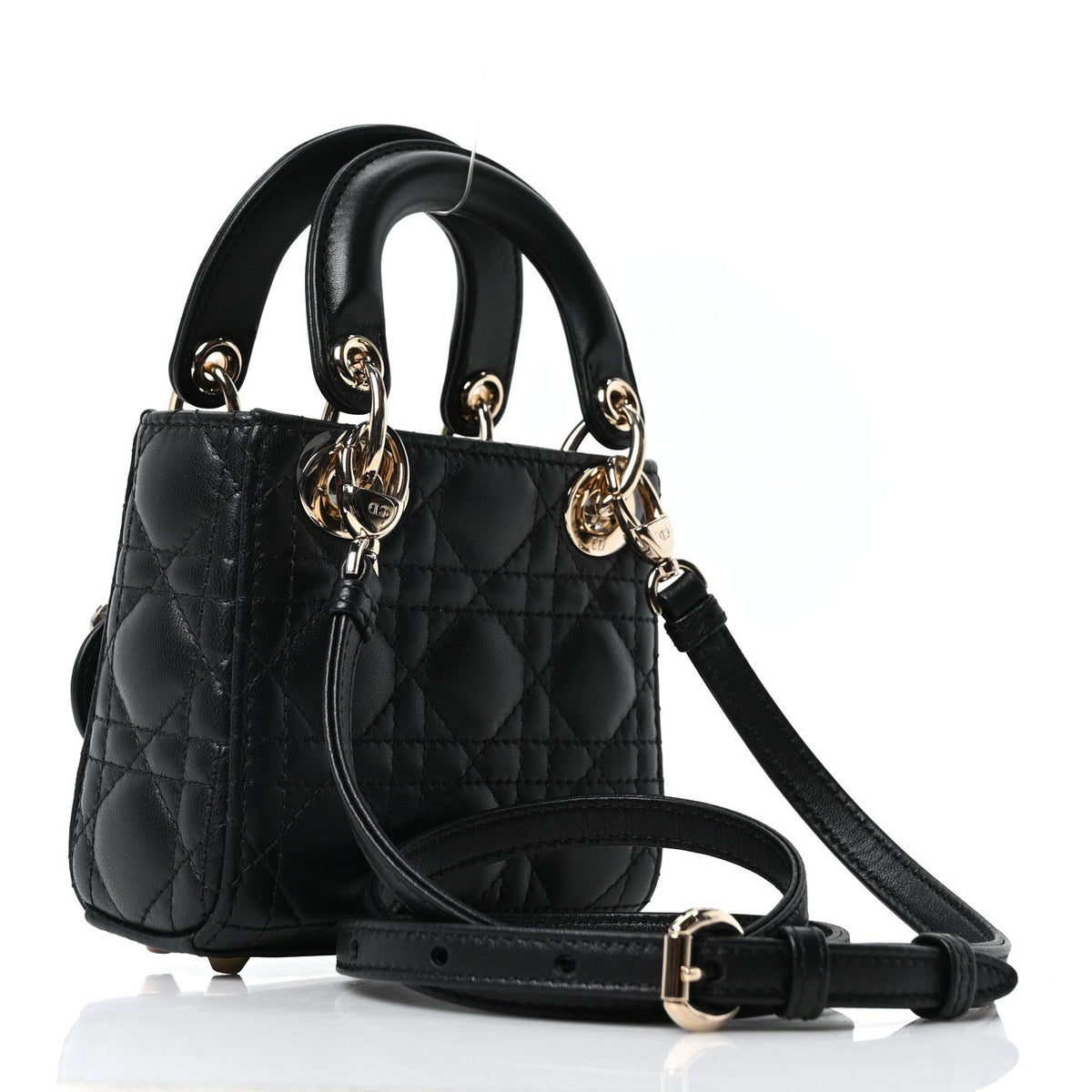 Lambskin Cannage Micro Lady Dior Black AT My store