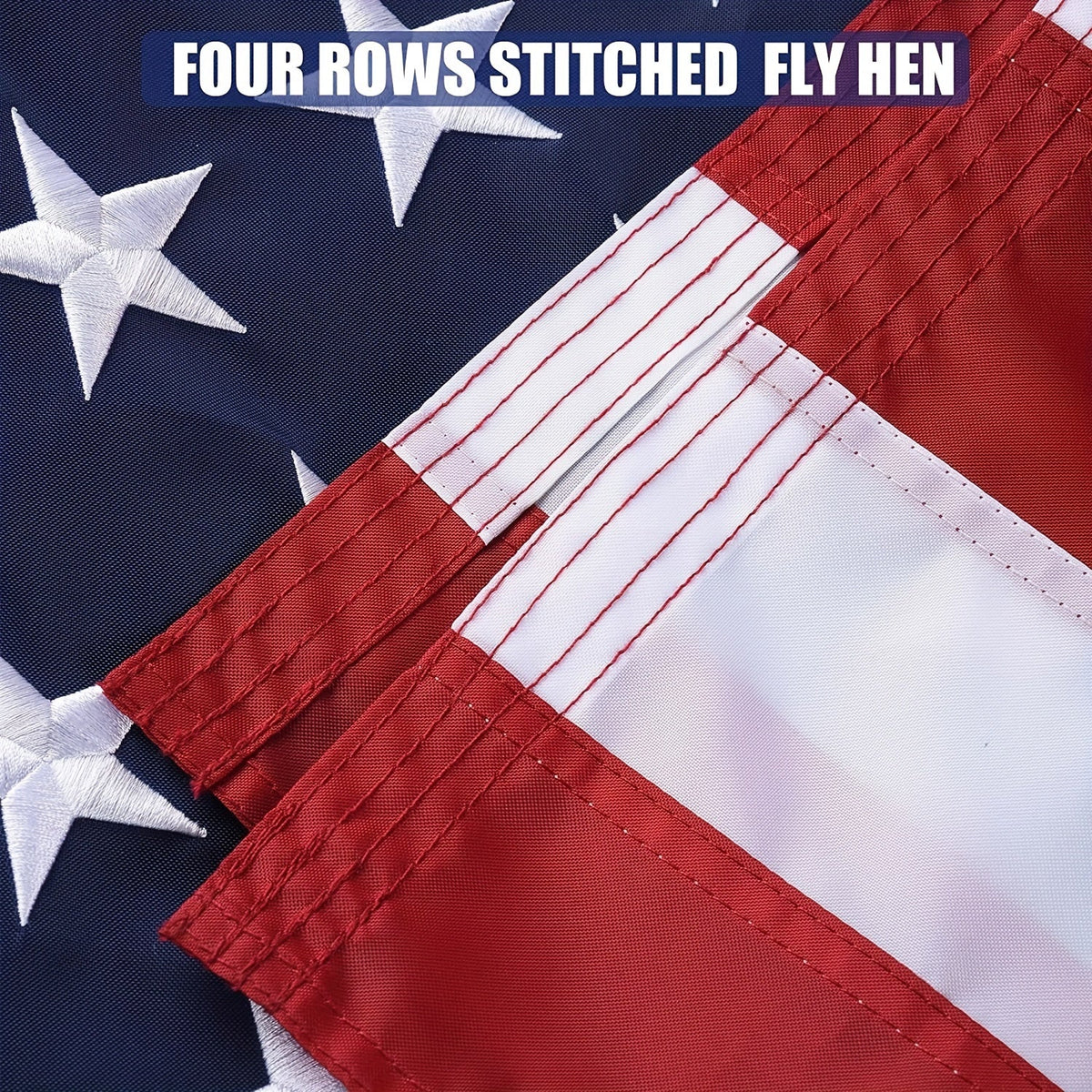 2026 New Production 1pc American Flag 3x5 Ft TearProof For Outside, Build To Long Lasting, Fade Resistant Spun Polyester, High Wind US Outdoor Flags Embroidered Stars, Sewn Stripes, Brass Grommet