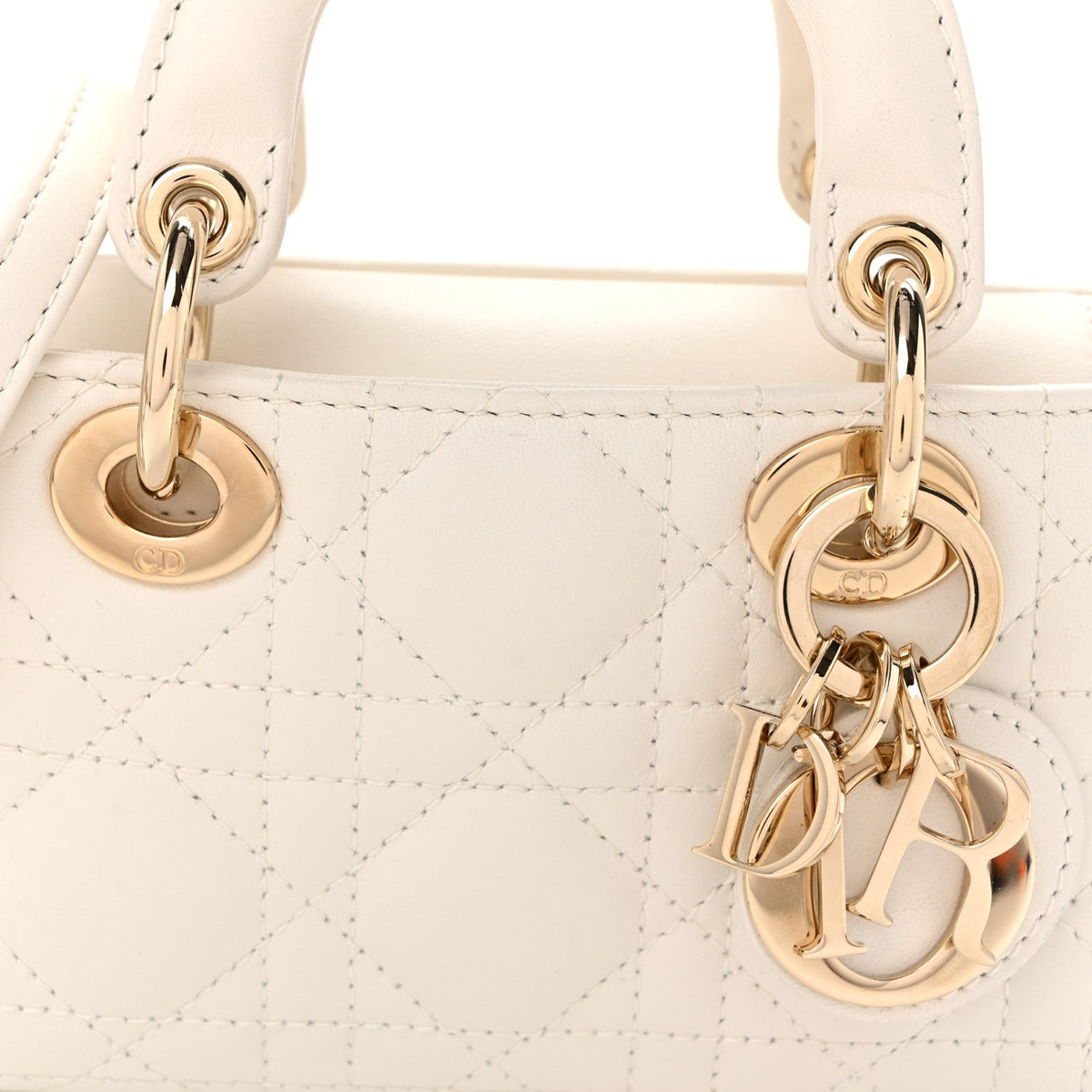 Lambskin Cannage Micro Lady D-Joy Latte AT My store