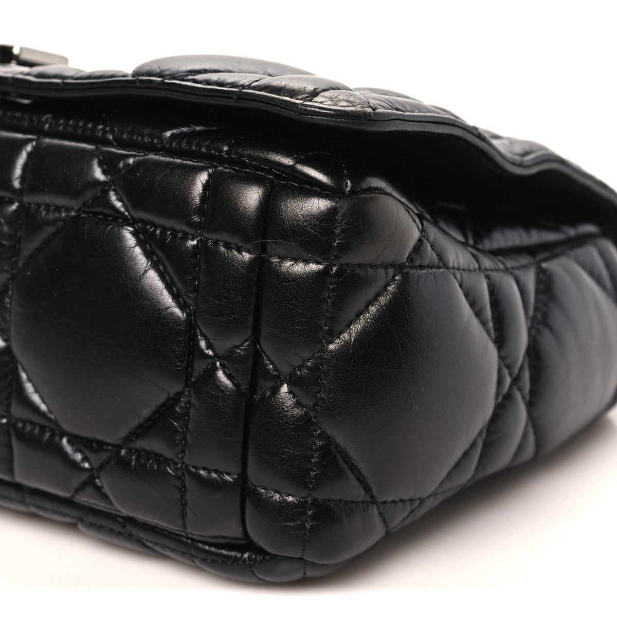 Calfskin Macrocannage Medium Caro Bag Black AT My store