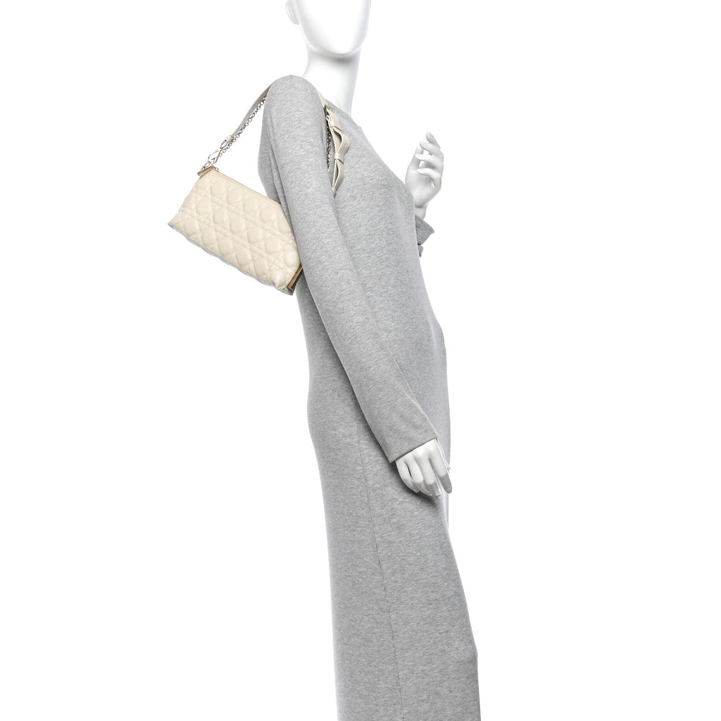 Lambskin Cannage Dior Club Bag  Dusty Ivory AT My store