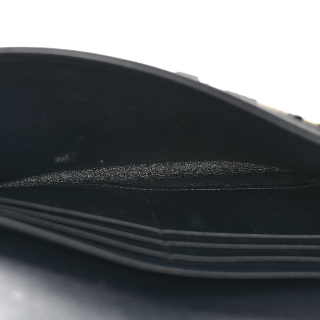 Oblique Saddle Chain Long Wallet Blue AT My store