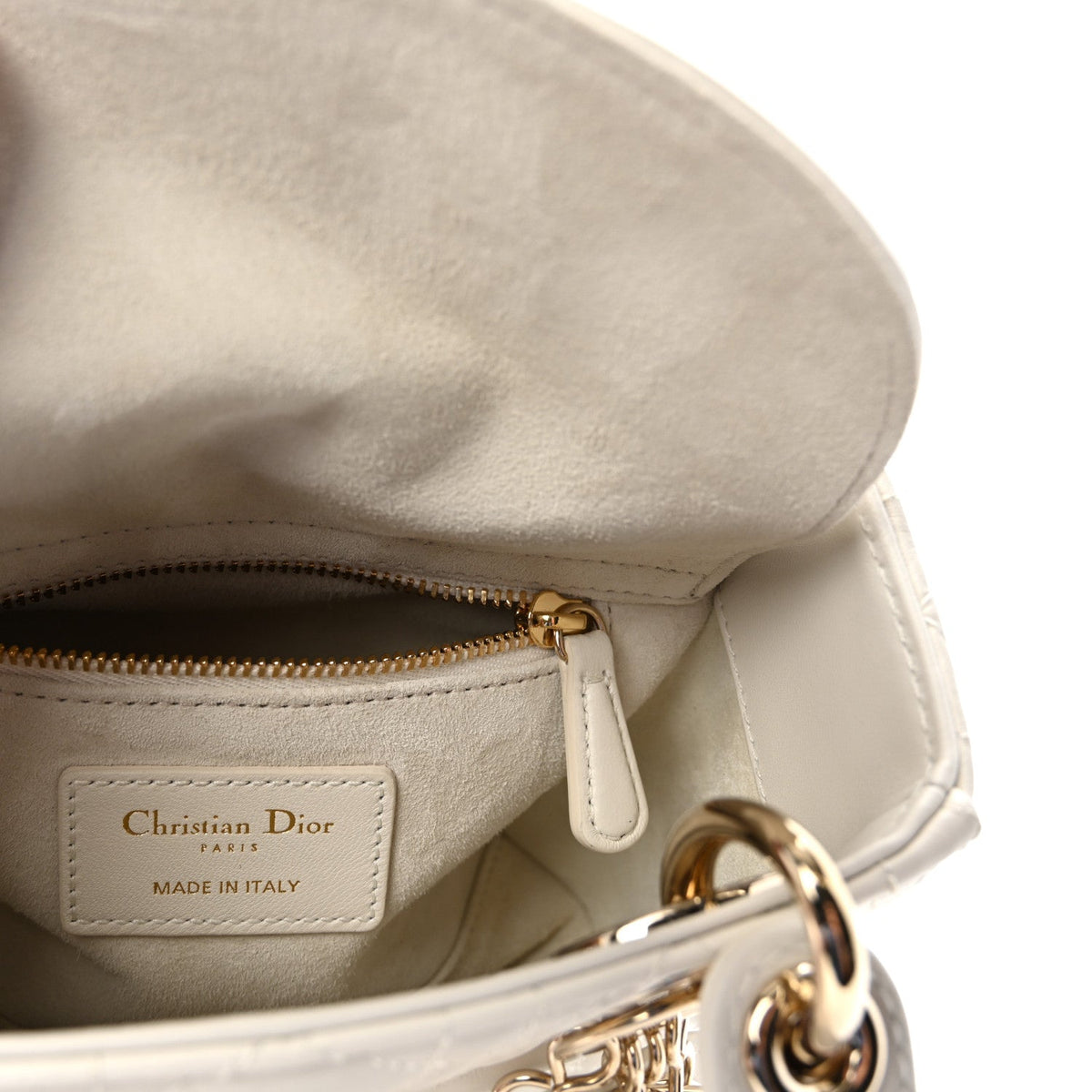 Lambskin Cannage Mini Lady Dior Latte AT My store