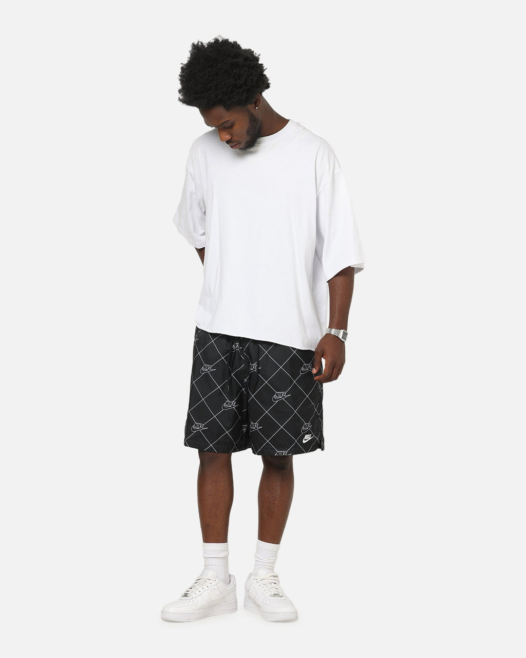 Top Seller Nike Sportswear Club Woven Flow Shorts Black/Black/White