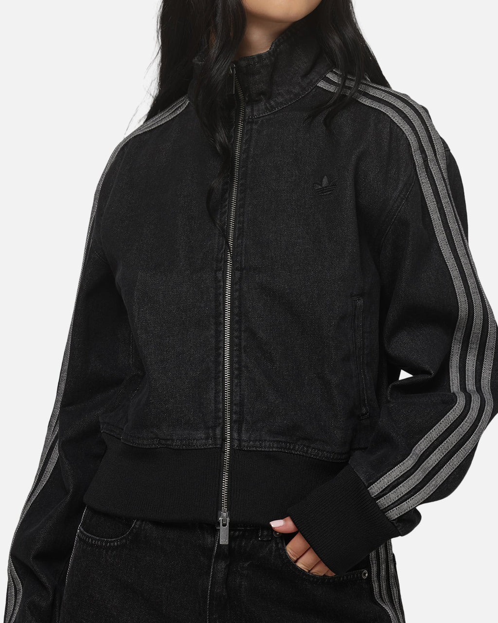 Best-Selling Adidas Women's Firebird Denim Track Jacket True Black