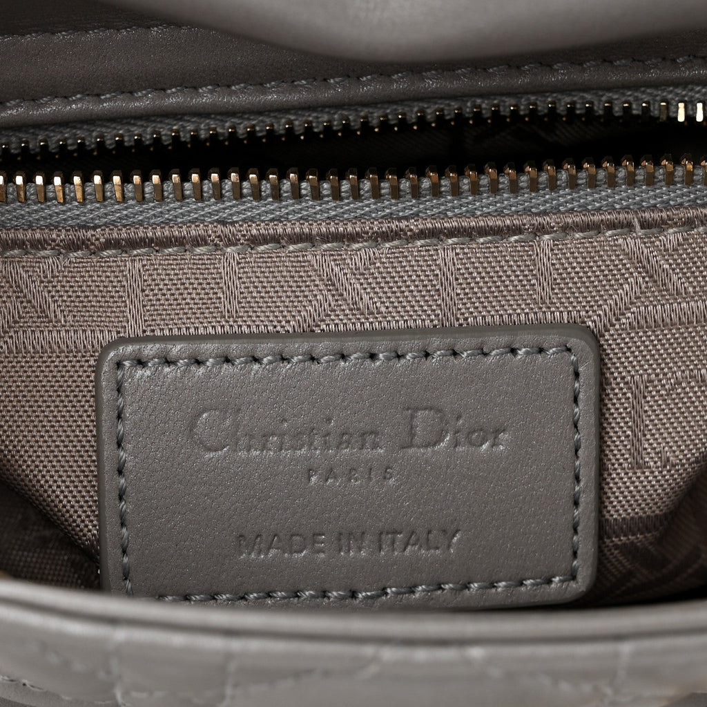 Lambskin Cannage Mini Lady Dior Gray Opaline Gray Opaline AT My store