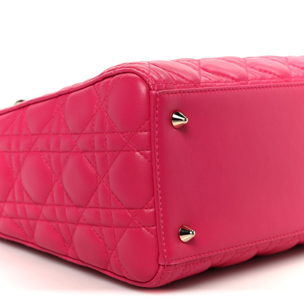 Lambskin Cannage Medium Lady Dior Pink AT My store