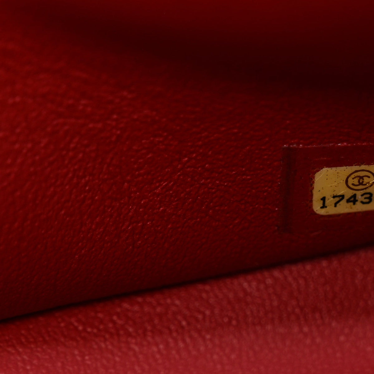 Lambskin Quilted Jumbo Double Flap Red At My store