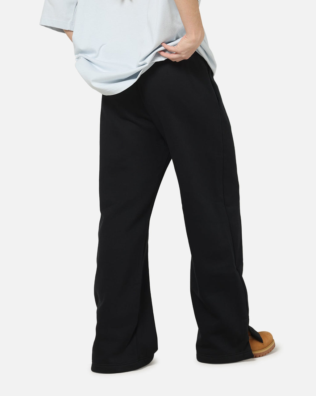 Top Seller Nike Women's Sportswear Phoenix Fleece High-Waisted Wide-Leg Logo Pants Black/Summit White
