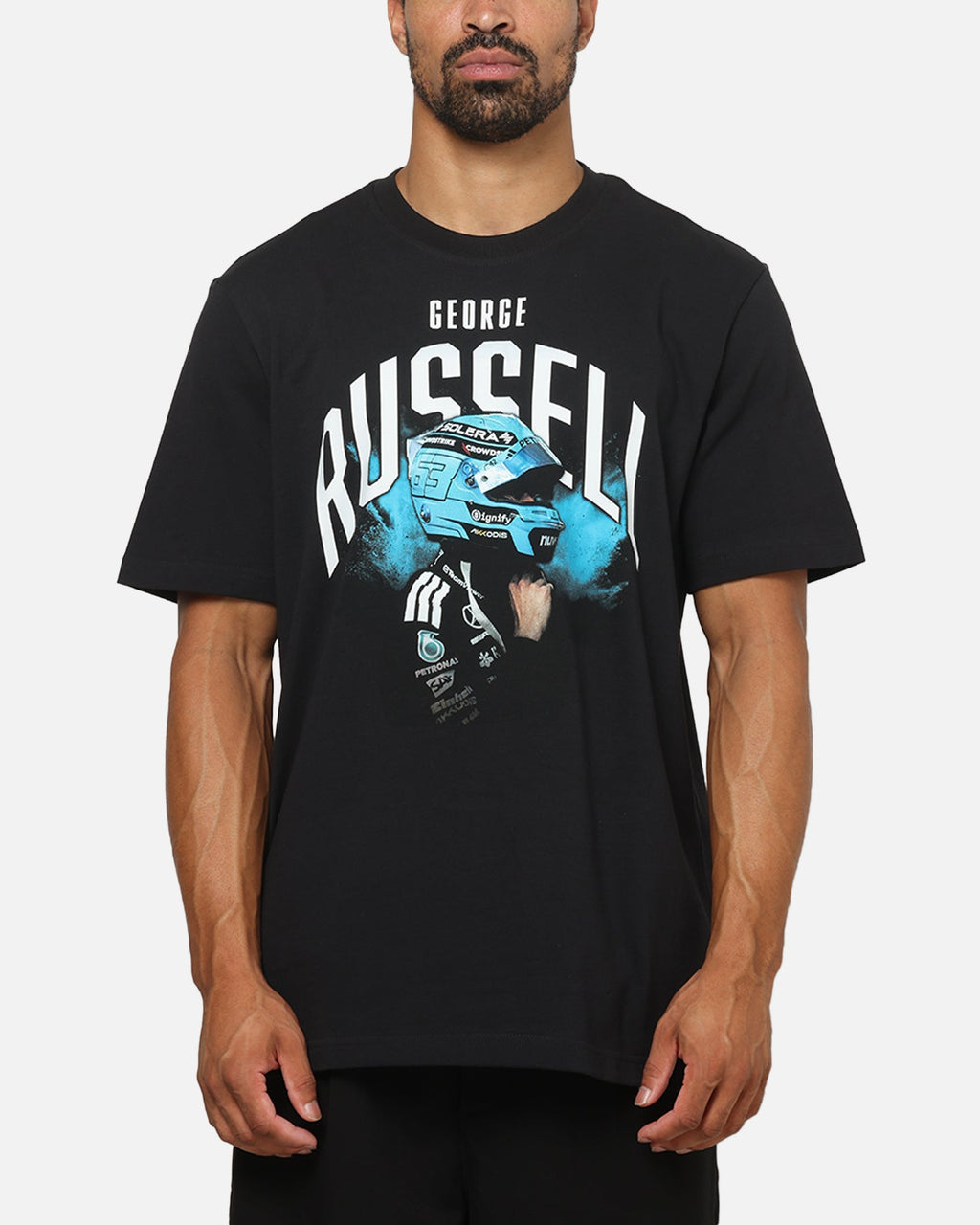 Best-Selling Adidas X Mercedes - AMG Petronas Formula 1 Team George Russell Graphic T-Shirt Black