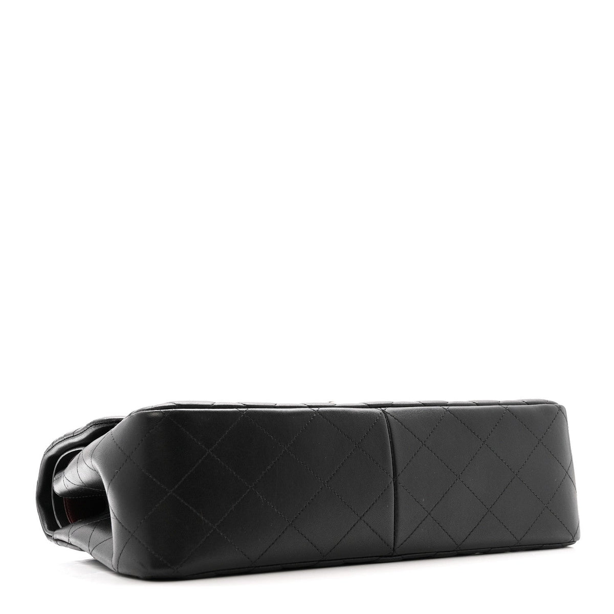 Lambskin Quilted Jumbo Double Flap Black At My store