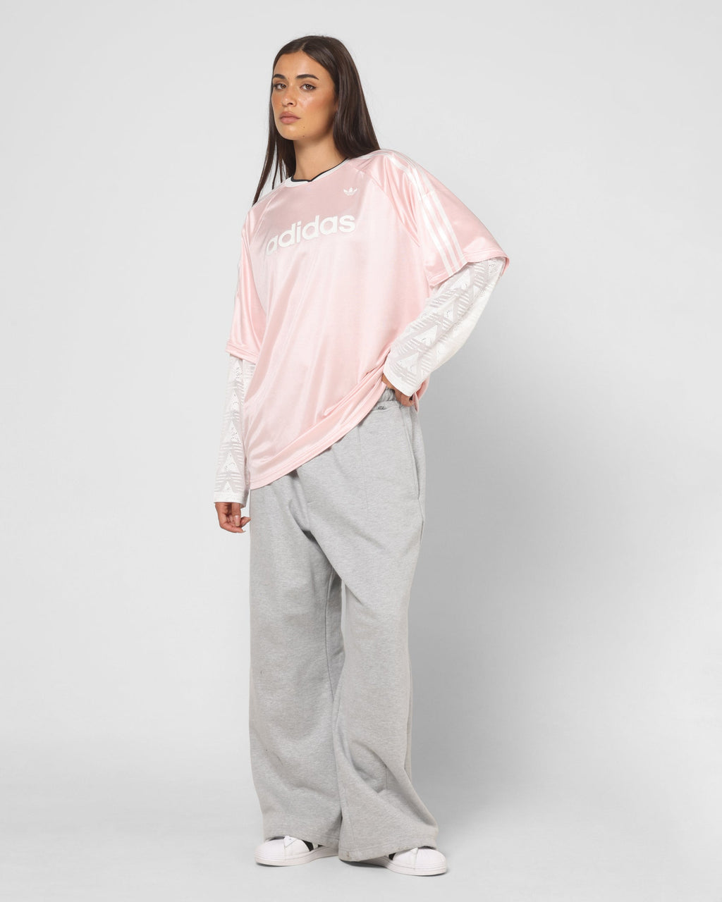 Best-Selling Adidas Women's Lace Long Sleeve Jersey Pink