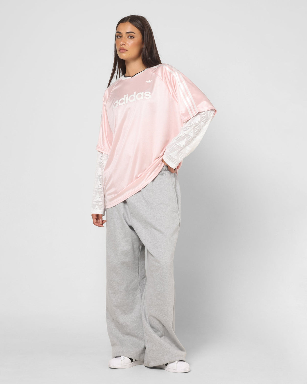 Best-Selling Adidas Women's Lace Long Sleeve Jersey Pink
