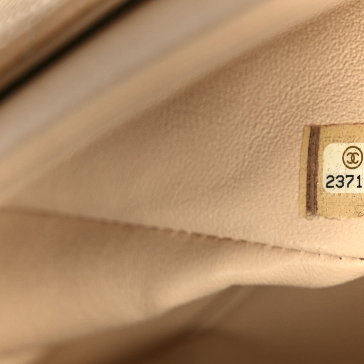 Caviar Quilted Jumbo Double Flap Beige At My store