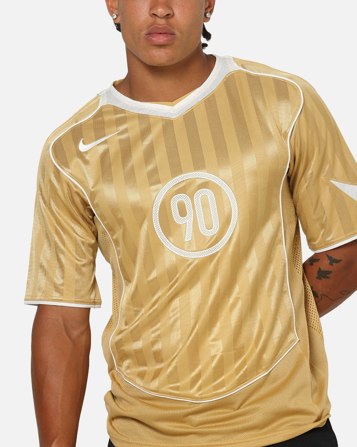 Top Seller Nike Total 90 Soccer T-Shirt Club Gold/Summit White