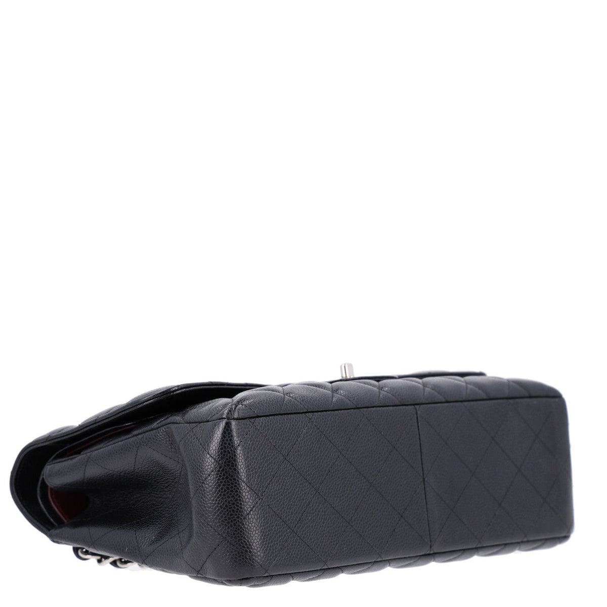 Caviar Quilted Jumbo Double Flap Black At My store