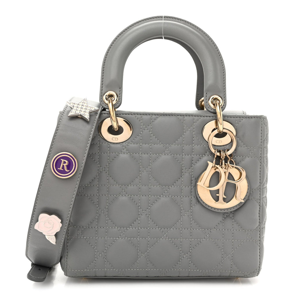 Lambskin Cannage Small My ABCDior Lady Dior Grey AT My store