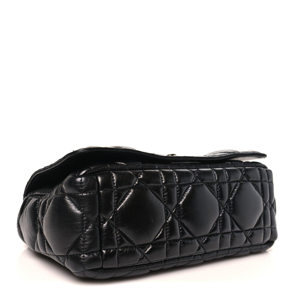 Calfskin Macrocannage Medium Caro Bag Black AT My store