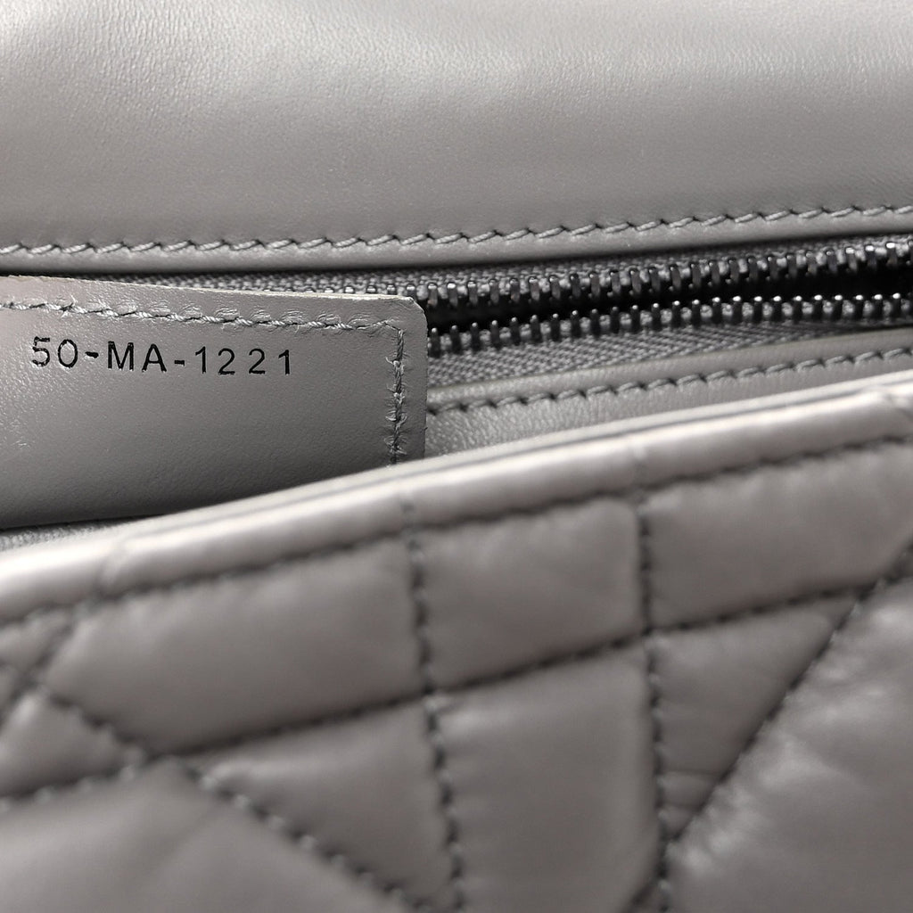 Calfskin Macrocannage Medium Caro Bag Iron Grey AT My store